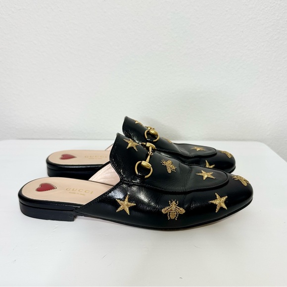 Gucci Princetown Mules Bees & Stars - Picture 1 of 7